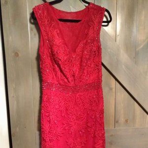 Beautiful Red Beaded Gown